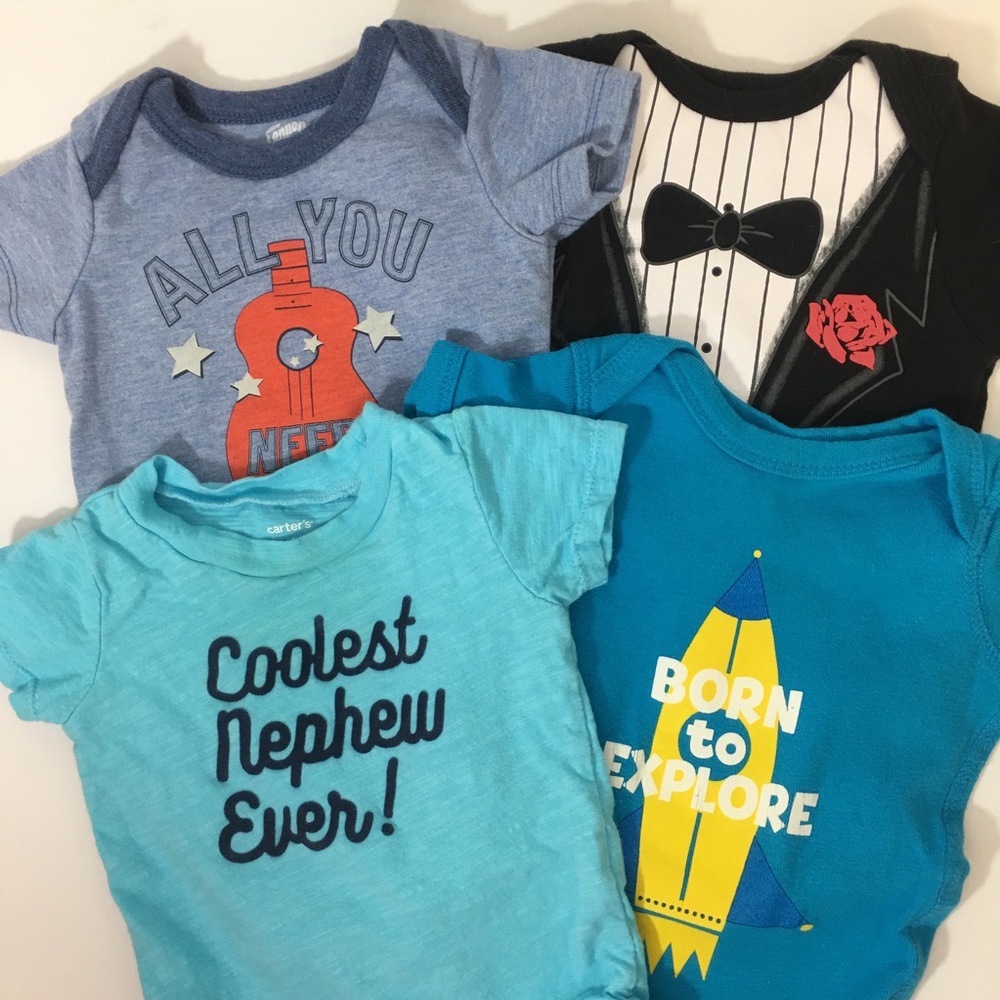 Assorted Baby Boy Specialty Graphic Onsies
